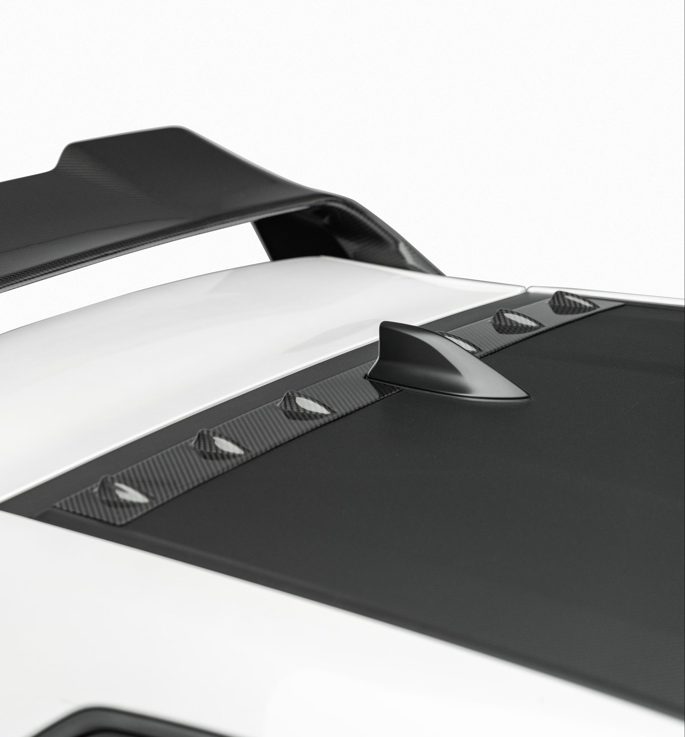 Toyota GR Yaris GXPA16 (Both Fits Pre-Facelift & Facelift) 2020-ON with Aftermarket Parts - X Roof Spoiler Vortex Generator Dry Pre-preg Carbon Fiber from Karbel Carbon