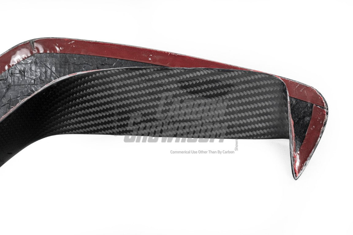Audi S3 A3 (with S-bumper) 8.5V 2017 2018 2019 2020 with Aftermarket Parts - Upper Valences Pre-preg Carbon Fiber from Karbel Carbon