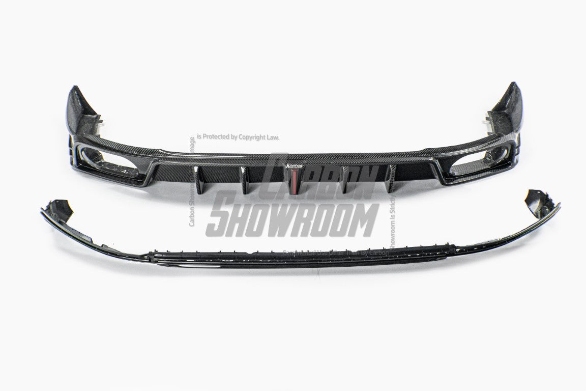 Volkswagen Arteon CC SE R-Line/SEL/SEL 4MOTION/SEL Premium 4MOTION/R-Line/R-Line 4MOTION (Both Fits Pre-facelift & Facelift) 2019 2020 2021 2022 2023 with Aftermarket Parts - with Light Rear Diffuser Dry Pre-preg Carbon Fiber from Karbel Carbon