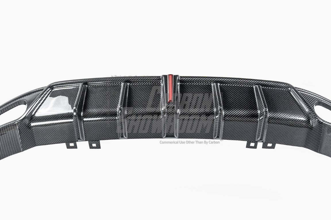 Volkswagen Arteon CC SE R-Line/SEL/SEL 4MOTION/SEL Premium 4MOTION/R-Line/R-Line 4MOTION (Both Fits Pre-facelift & Facelift) 2019 2020 2021 2022 2023 with Aftermarket Parts - with Light Rear Diffuser Dry Pre-preg Carbon Fiber from Karbel Carbon