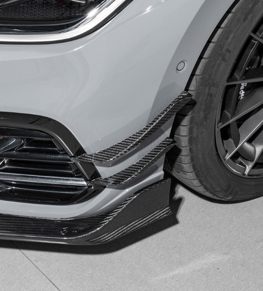 Volkswagen Arteon SE R-LINE & SEL Premium R-LINE 4MOTION 2021 2022 2023 with Aftermarket Parts - Front Canards Dry Pre-preg Carbon Fiber from Karbel Carbon