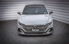 Volkswagen Arteon SE R-LINE & SEL Premium R-LINE 4MOTION 2021 2022 2023 with Aftermarket Parts - Front Lip Dry Pre-preg Carbon Fiber from Karbel Carbon
