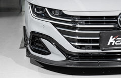 Volkswagen Arteon CC SE R-Line/SEL Premium R-Line/R-Line 4MOTION Facelift 2021 2022 2023 with Aftermarket Parts - Front Lip Dry Pre-preg Carbon Fiber from Karbel Carbon