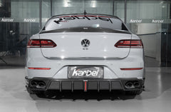 Volkswagen Arteon CC SE R-Line/SEL/SEL 4MOTION/SEL Premium 4MOTION/R-Line/R-Line 4MOTION (Both Fits Pre-facelift & Facelift) 2019 2020 2021 2022 2023 with Aftermarket Parts - with Light Rear Diffuser Dry Pre-preg Carbon Fiber from Karbel Carbon