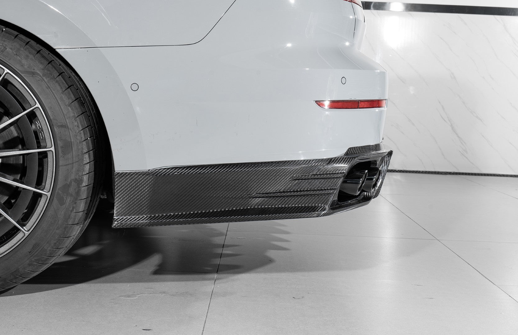 Volkswagen Arteon CC SE R-Line/SEL/SEL 4MOTION/SEL Premium 4MOTION/R-Line/R-Line 4MOTION (Both Fits Pre-facelift & Facelift) 2019 2020 2021 2022 2023 with Aftermarket Parts - with Light Rear Diffuser Dry Pre-preg Carbon Fiber from Karbel Carbon