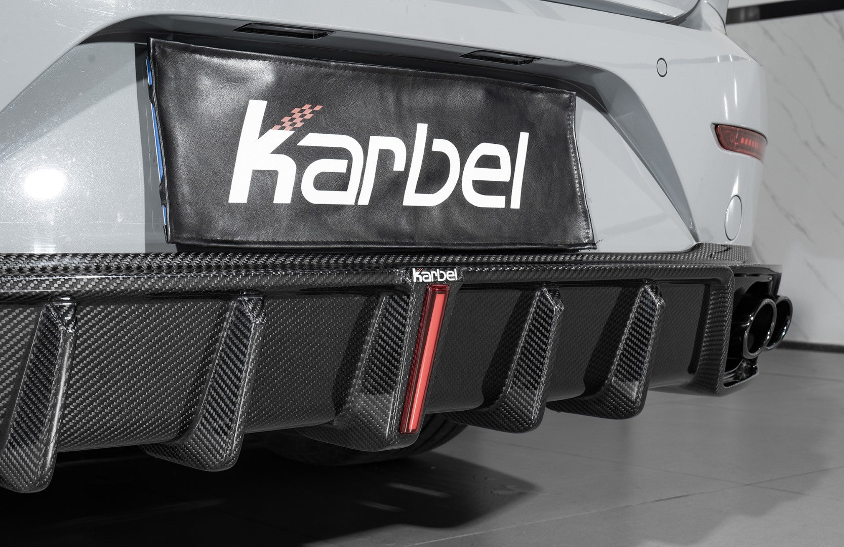 Volkswagen Arteon SE R-LINE & SEL Premium R-LINE 4MOTION 2019 2020 2021 2022 2023 with Aftermarket Parts - with Light Rear Diffuser Dry Pre-preg Carbon Fiber from Karbel Carbon