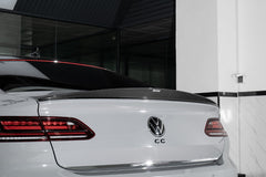 Volkswagen Arteon CC SE R-Line/SEL/SEL 4MOTION/SEL Premium 4MOTION/R-Line/R-Line 4MOTION (Both Fits Pre-facelift & Facelift) 2019 2020 2021 2022 2023 with Aftermarket Parts - Rear Lip Spoiler Dry Pre-preg Carbon Fiber from Karbel Carbon