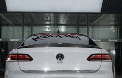 Volkswagen Arteon CC SE R-Line/SEL/SEL 4MOTION/SEL Premium 4MOTION/R-Line/R-Line 4MOTION (Both Fits Pre-facelift & Facelift) 2019 2020 2021 2022 2023 with Aftermarket Parts - Rear Lip Spoiler Dry Pre-preg Carbon Fiber from Karbel Carbon