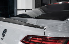 Volkswagen Arteon CC SE R-Line/SEL/SEL 4MOTION/SEL Premium 4MOTION/R-Line/R-Line 4MOTION (Both Fits Pre-facelift & Facelift) 2019 2020 2021 2022 2023 with Aftermarket Parts - Rear Lip Spoiler Dry Pre-preg Carbon Fiber from Karbel Carbon