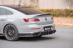 Volkswagen Arteon CC SE R-Line/SEL/SEL 4MOTION/SEL Premium 4MOTION/R-Line/R-Line 4MOTION (Both Fits Pre-facelift & Facelift) 2019 2020 2021 2022 2023 with Aftermarket Parts - Rear Lip Spoiler Dry Pre-preg Carbon Fiber from Karbel Carbon