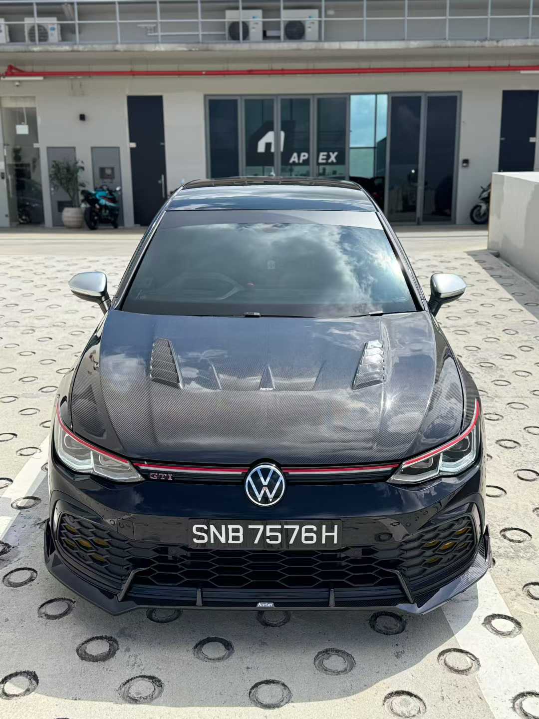 Volkswagen Golf R / GTI / Golf MK8 2022-ON with Aftermarket Parts - Hood Pre-preg Carbon Fiber from Karbel Carbon