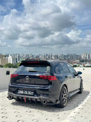 Volkswagen GTI MK8 2022-ON with Aftermarket Parts - Rear Roof Spoiler Pre-preg Carbon Fiber from Karbel Carbon