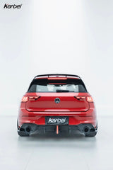 Volkswagen Golf GTI / R-line MK8 MK8.5 2022-ON with Aftermarket Parts - V2 Rear Roof Spoiler Dry Pre-preg Carbon Fiber/FRP from Karbel Carbon