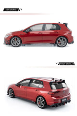 Volkswagen Golf GTI / R-line MK8 MK8.5 2022-ON with Aftermarket Parts - V2 Rear Roof Spoiler Dry Pre-preg Carbon Fiber/FRP from Karbel Carbon