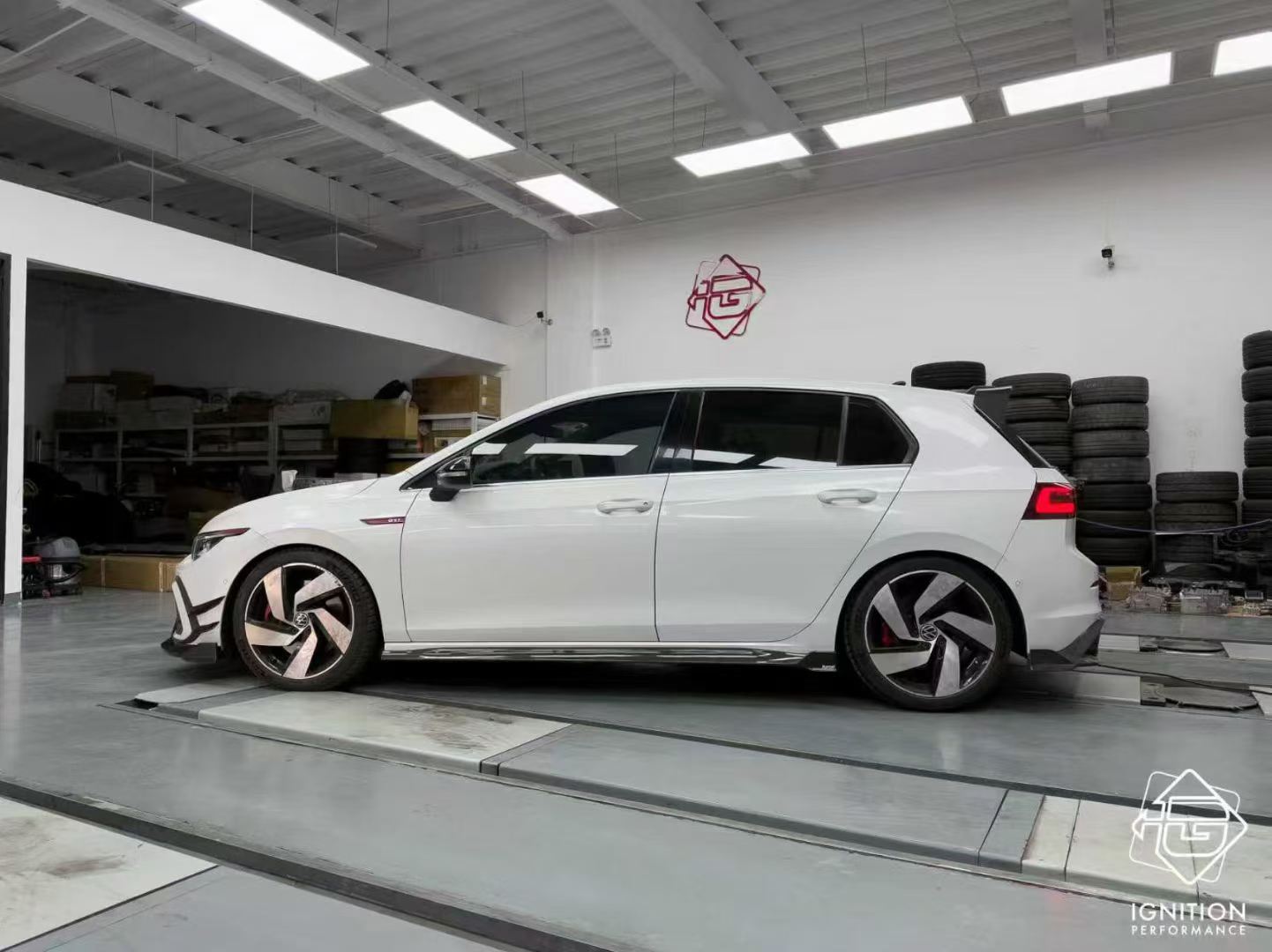 Volkswagen GTI MK8 2022-ON with Aftermarket Parts - Side Skirts Pre-preg Carbon Fiber from Karbel Carbon