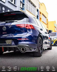 Volkswagen GTI MK8 2022-ON with Aftermarket Parts - Rear Diffuser Pre-preg Carbon Fiber from Karbel Carbon