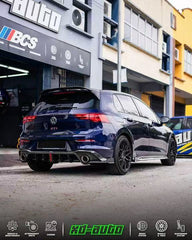 Volkswagen GTI MK8 2022-ON with Aftermarket Parts - Rear Diffuser Pre-preg Carbon Fiber from Karbel Carbon