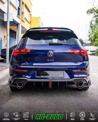 Volkswagen GTI MK8 2022-ON with Aftermarket Parts - Rear Diffuser Pre-preg Carbon Fiber from Karbel Carbon