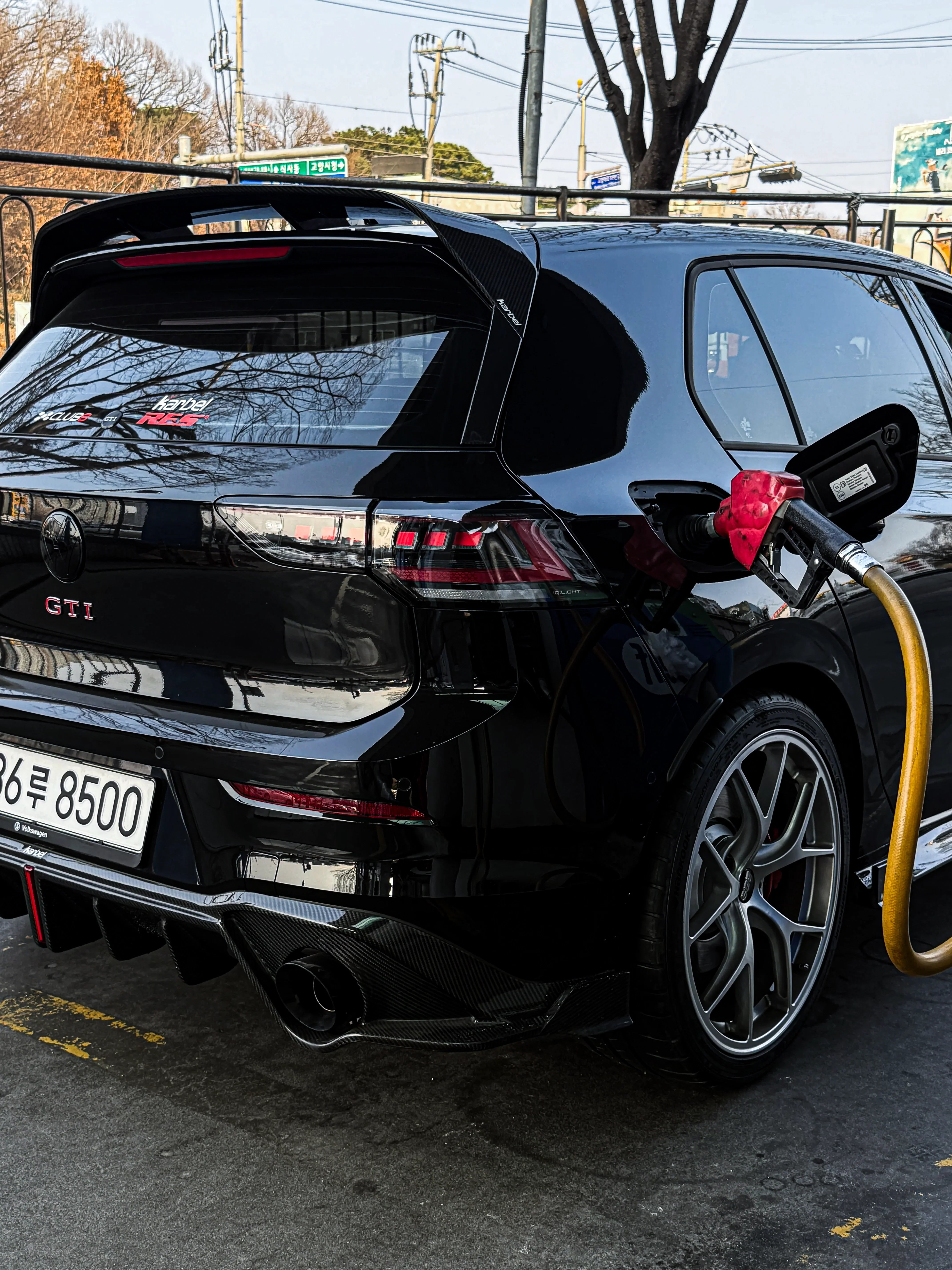 Volkswagen GTI MK8 2022-ON with Aftermarket Parts - Rear Diffuser Pre-preg Carbon Fiber from Karbel Carbon