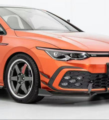 Volkswagen GTI & R-line MK8 2022 2023 2024 with Aftermarket Parts - Front Canards Pre-preg Carbon Fiber from Karbel Carbon