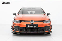 Volkswagen GTI MK8 2022 2023 2024 with Aftermarket Parts - V2 Front Lip Pre-preg Carbon Fiber/FRP from Karbel Carbon