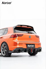 Volkswagen GTI & R-line MK8 2022-ON with Aftermarket Parts - Rear Roof Spoiler Pre-preg Carbon Fiber from Karbel Carbon