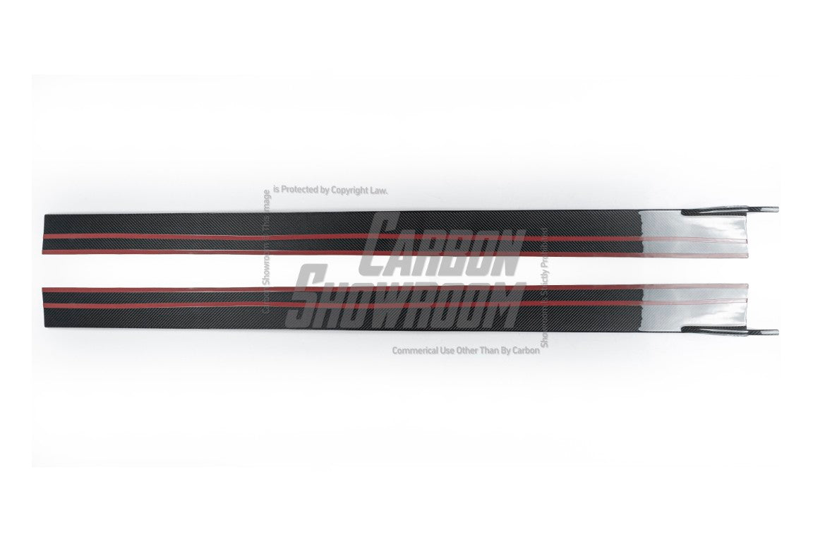Volkswagen Golf R / GTI / Golf MK7.5 2018 2019 2020 2021 with Aftermarket Parts - Side Skirts Pre-preg Carbon Fiber from Karbel Carbon