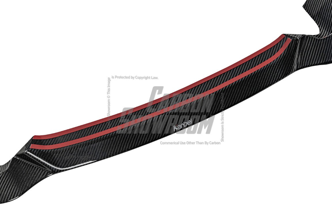 Lotus Emira 3.6 V6 2.0 Four-cylinder 2022-ON with Aftermarket Parts - Front Lip V2 Pre-preg Carbon Fiber from Karbel Carbon