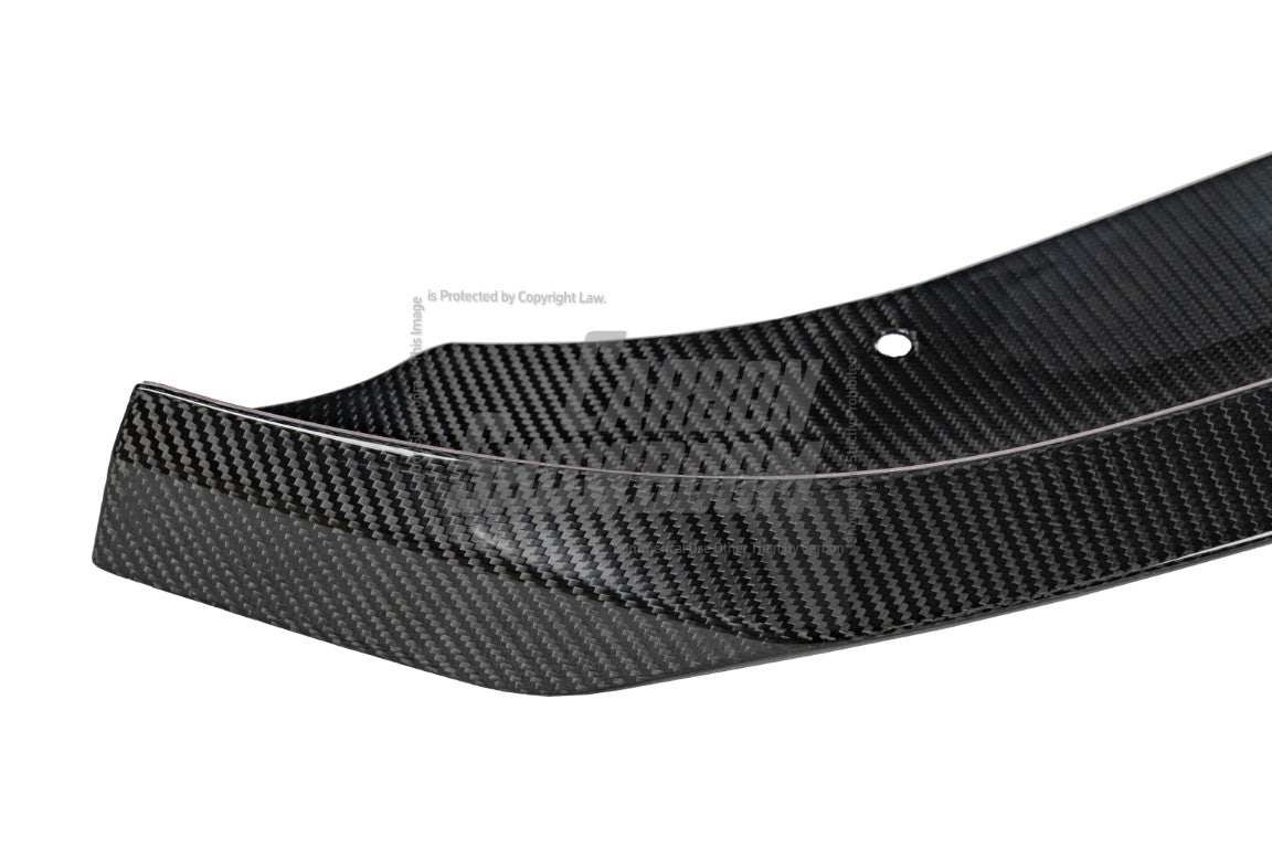 Lotus Emira 3.6 V6 2.0 Four-cylinder 2022-ON with Aftermarket Parts - Front Lip V2 Pre-preg Carbon Fiber from Karbel Carbon