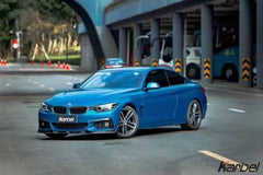 BMW 4 Series 430 440 (with M-Packae bumper, does not fit base model) F32 / F33 2017 2018 2019 2020 with Aftermarket Parts - Upper Valences Pre-preg Carbon Fiber from Karbel Carbon