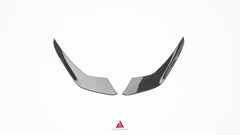 Lamborghini Huracan EVO AWD 2020 2021 2022 2023 with Aftermarket Parts - Front Canards Dry Pre-preg Carbon Fiber from ArmorExtend