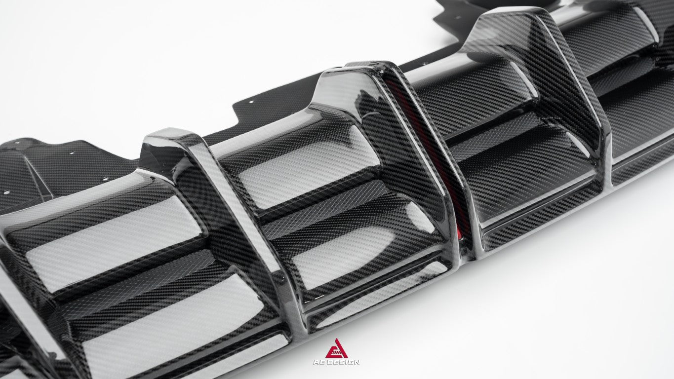 Lamborghini Huracan EVO AWD RWD 2020 2021 2022 2023 with Aftermarket Parts - Rear Diffuser & Canards Dry Pre-preg Carbon Fiber from ArmorExtend
