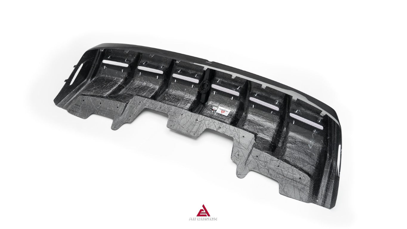 Lamborghini Huracan EVO AWD RWD 2020 2021 2022 2023 with Aftermarket Parts - Rear Diffuser & Canards Dry Pre-preg Carbon Fiber from ArmorExtend