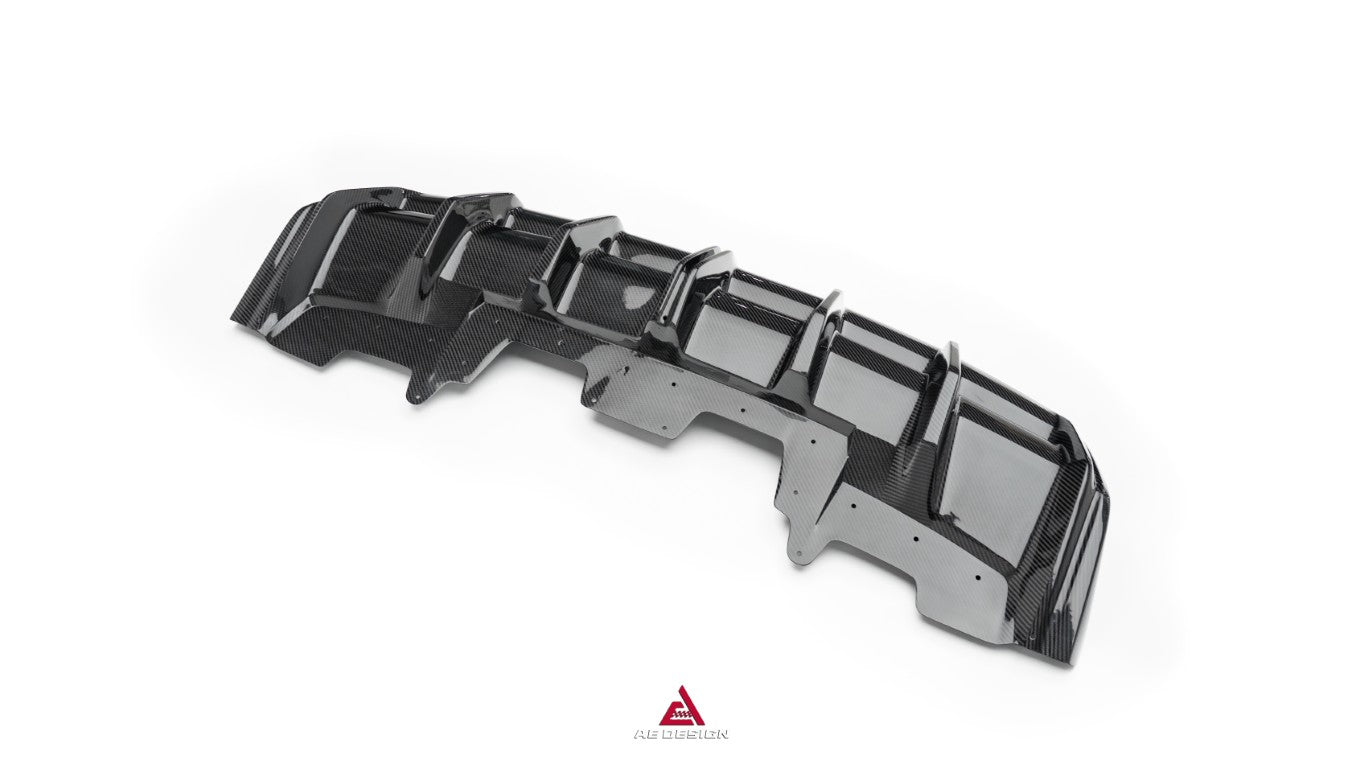 Lamborghini Huracan EVO AWD RWD 2020 2021 2022 2023 with Aftermarket Parts - Rear Diffuser & Canards Dry Pre-preg Carbon Fiber from ArmorExtend