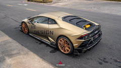 Lamborghini Huracan LP580 LP610 EVO RWD AWD Tecnica Performante 2015 2016 2017 2018 2019 2020 2021 2022 2023 2024 with Aftermarket Parts - Side Skirts Dry Pre-preg Carbon Fiber from ArmorExtend