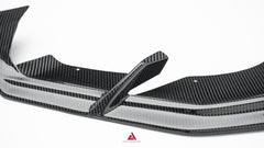 Lamborghini Huracan EVO AWD 2020 2021 2022 2023 with Aftermarket Parts - Front Lip Dry Pre-preg Carbon Fiber from ArmorExtend
