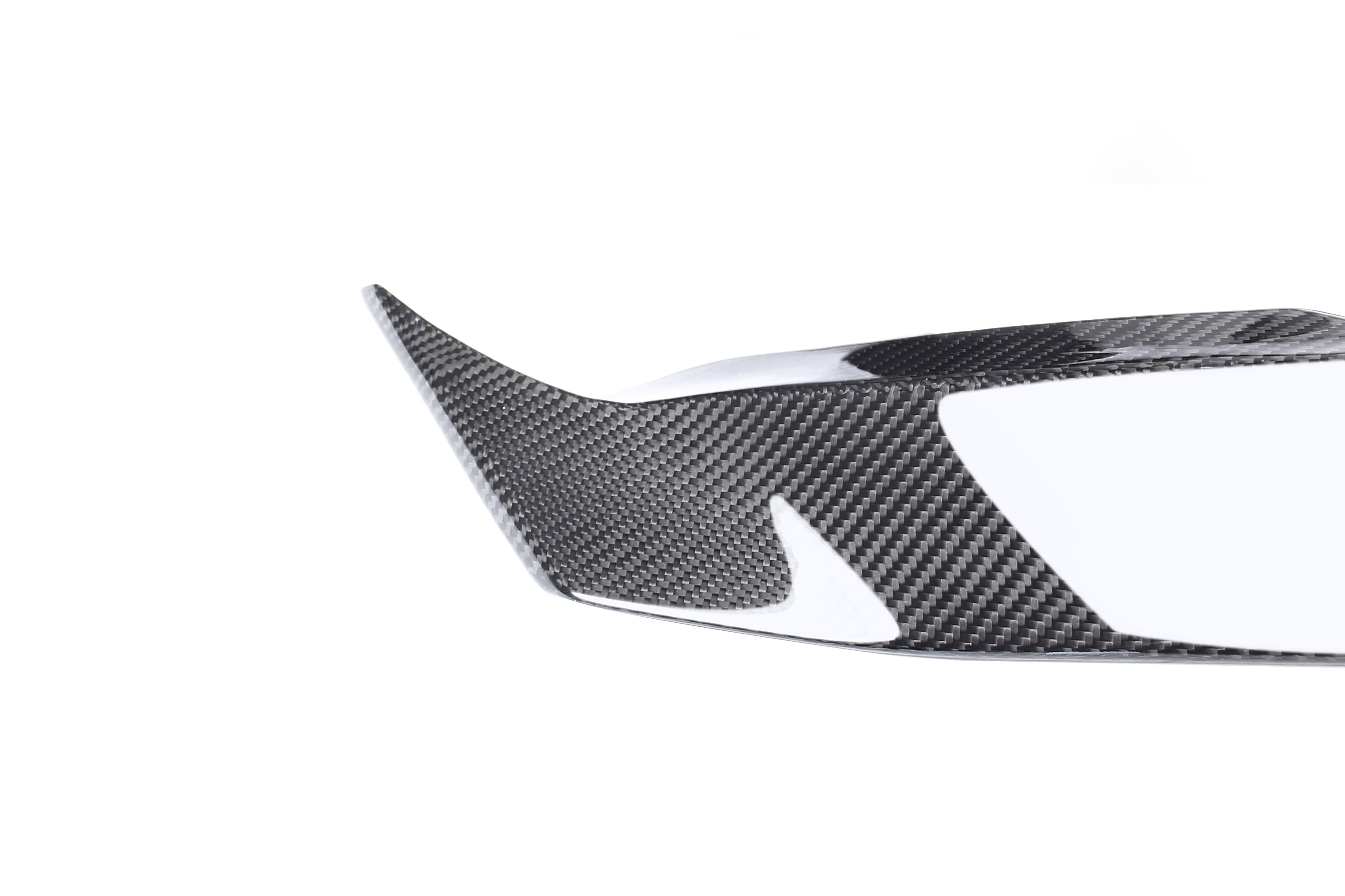 Lamborghini Huracan EVO AWD RWD 2020 2021 2022 2023 2024 with Aftermarket Parts - Rear Bumper Upper Side Trim Dry Pre-preg Carbon Fiber from Ventus Veloce