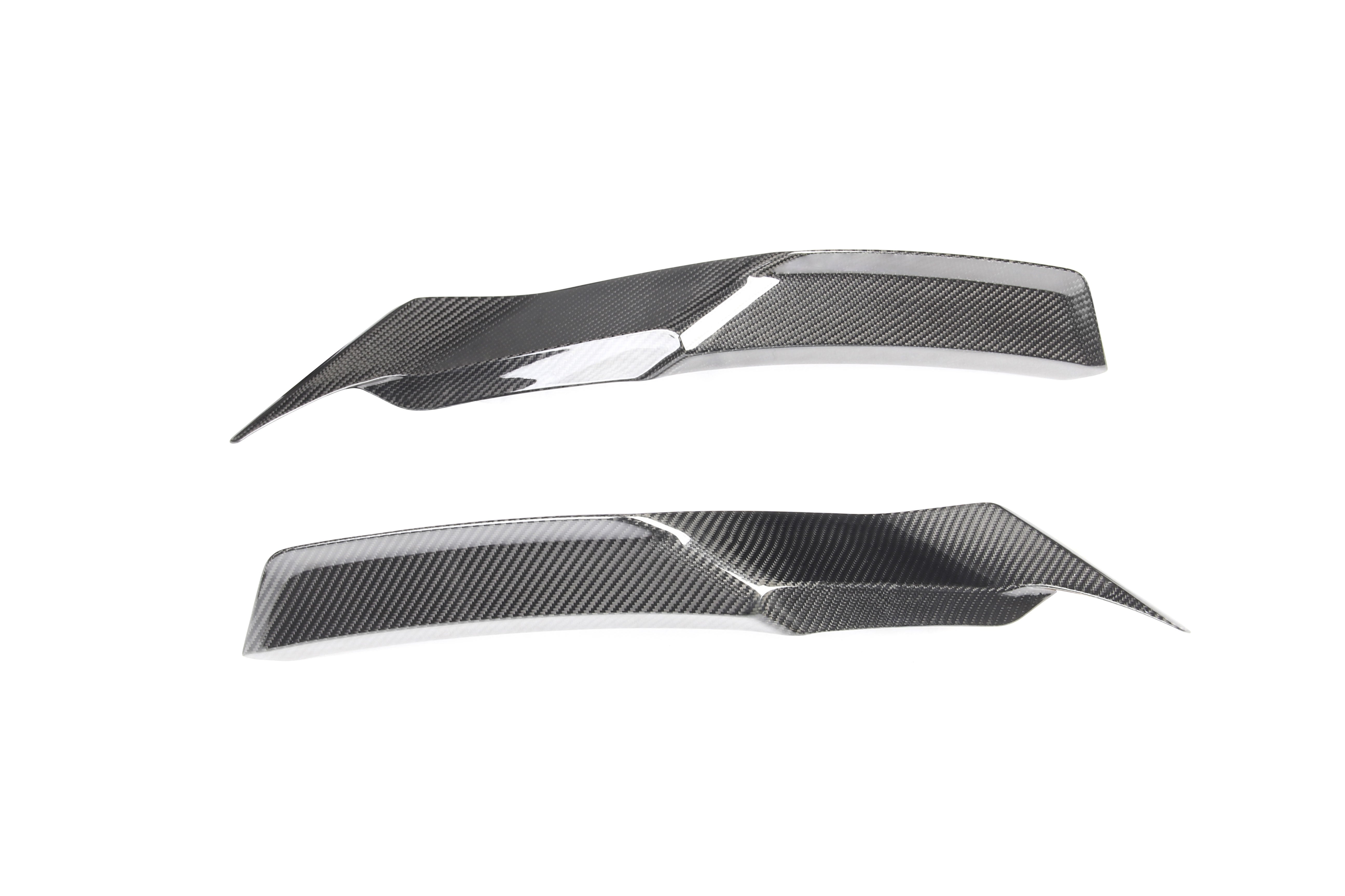 Lamborghini Huracan EVO AWD RWD 2020 2021 2022 2023 2024 with Aftermarket Parts - Rear Bumper Upper Side Trim Dry Pre-preg Carbon Fiber from Ventus Veloce
