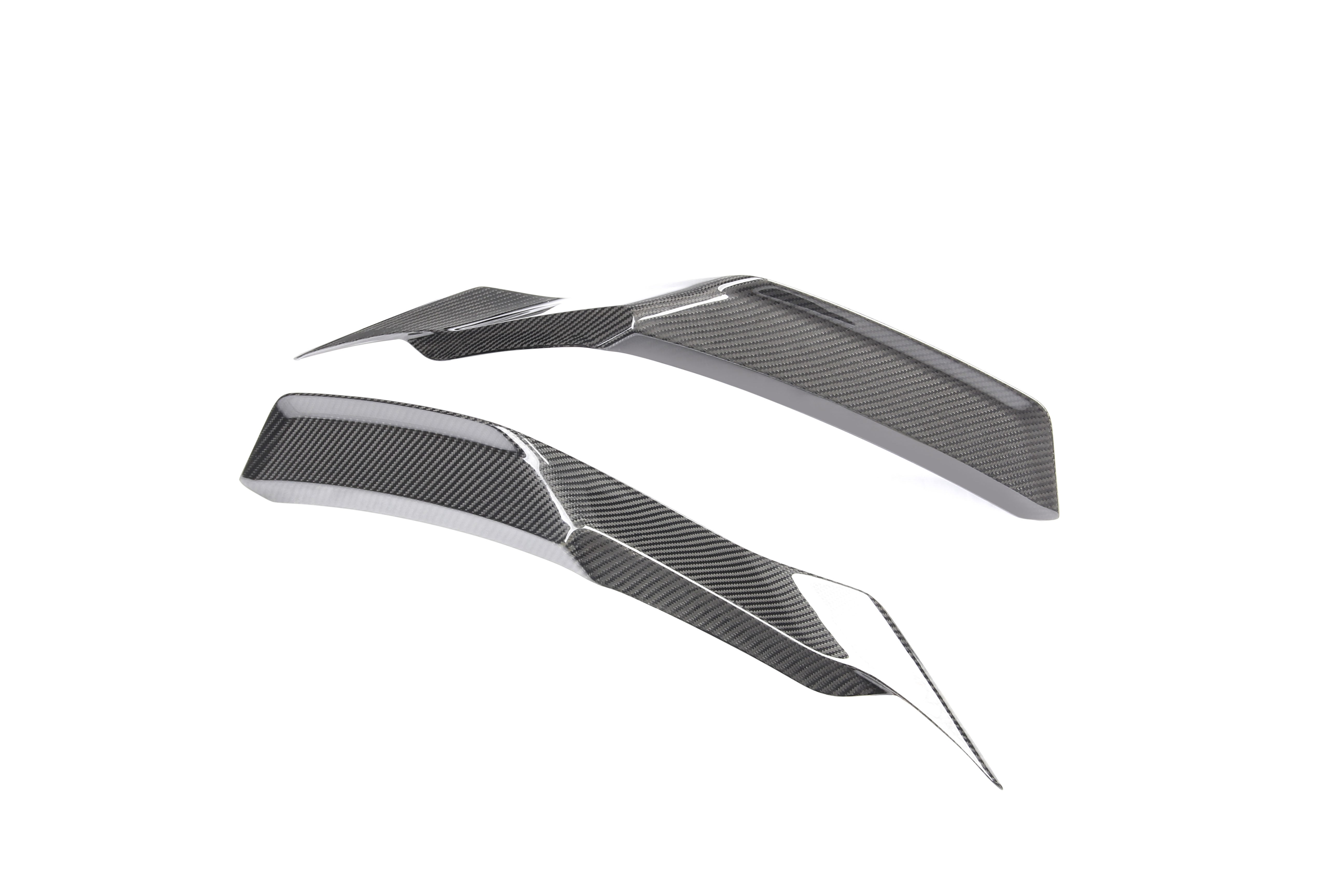Lamborghini Huracan EVO AWD RWD 2020 2021 2022 2023 2024 with Aftermarket Parts - Rear Bumper Upper Side Trim Dry Pre-preg Carbon Fiber from Ventus Veloce