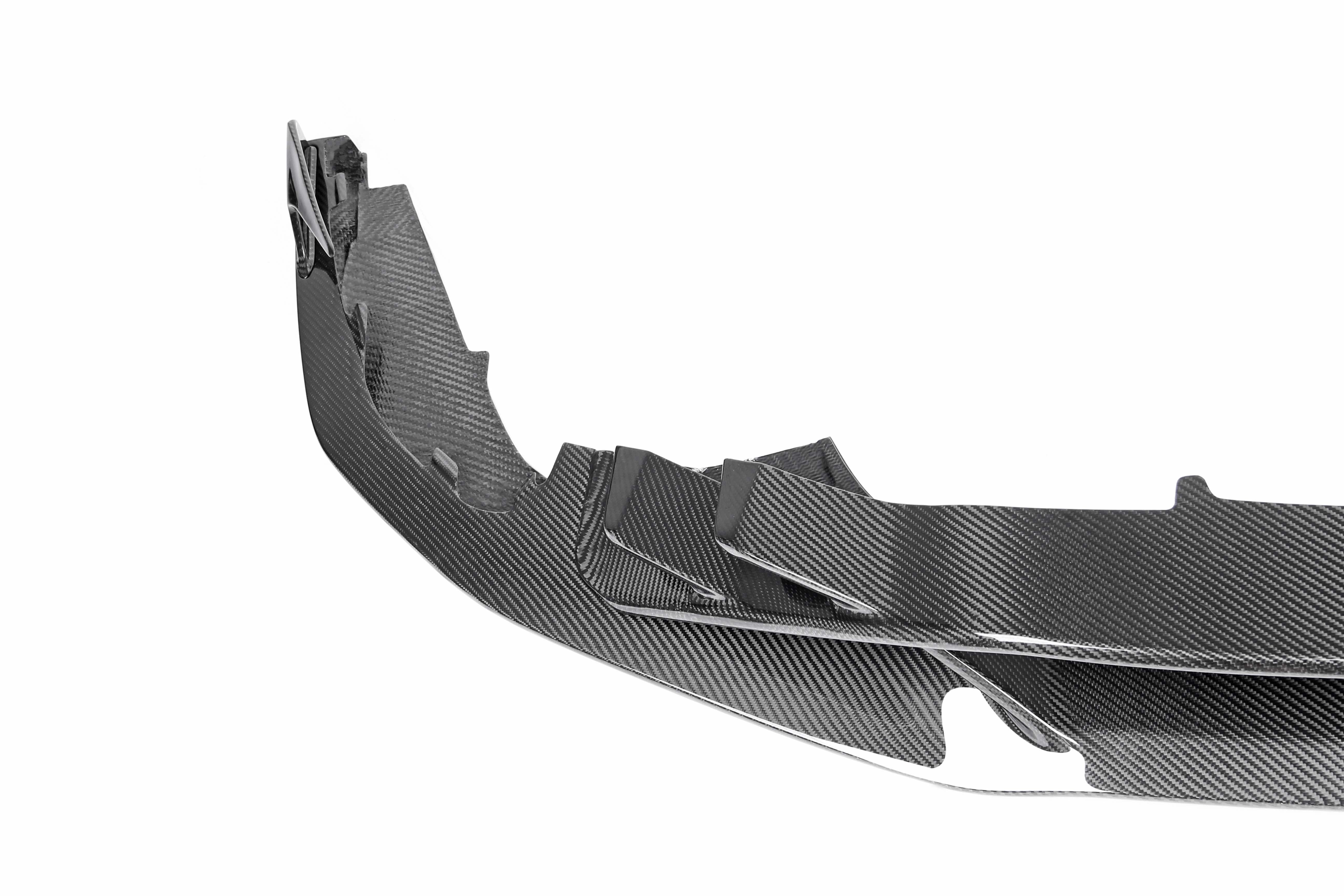 Lamborghini Huracan EVO RWD 2020 2021 2022 2023 2024 with Aftermarket Parts - Front Lip Dry Pre-preg Carbon Fiber from Ventus Veloce