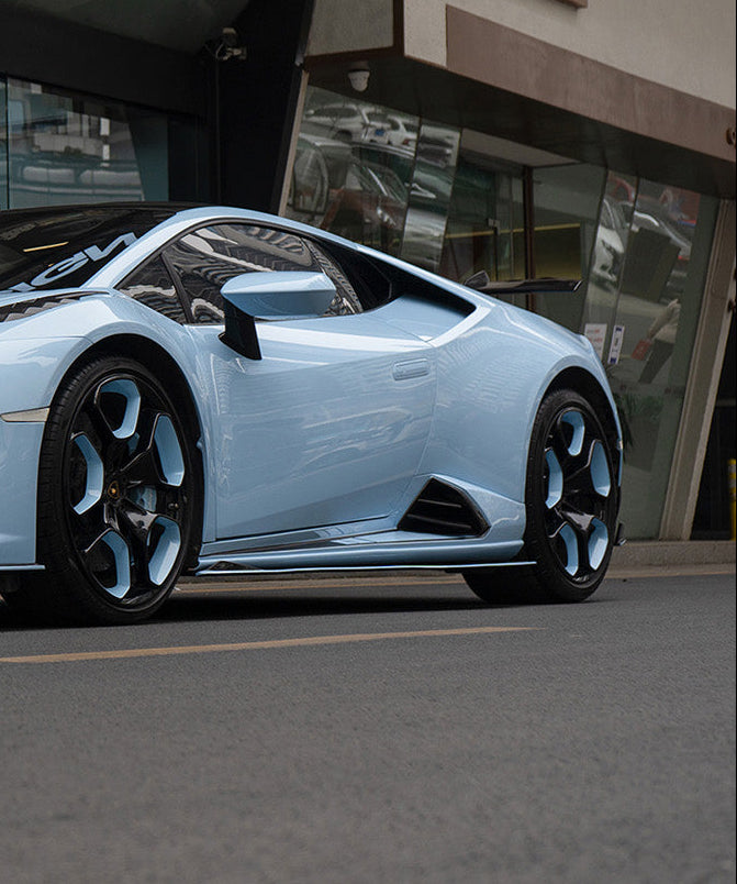 Lamborghini Huracan LP580 LP610 Evo RWD AWD Tecnica Performante 2015 2016 2017 2018 2019 2020 2021 2022 2023 2024 with Aftermarket Parts - Side Skirts Dry Pre-preg Carbon Fiber from Ventus Veloce