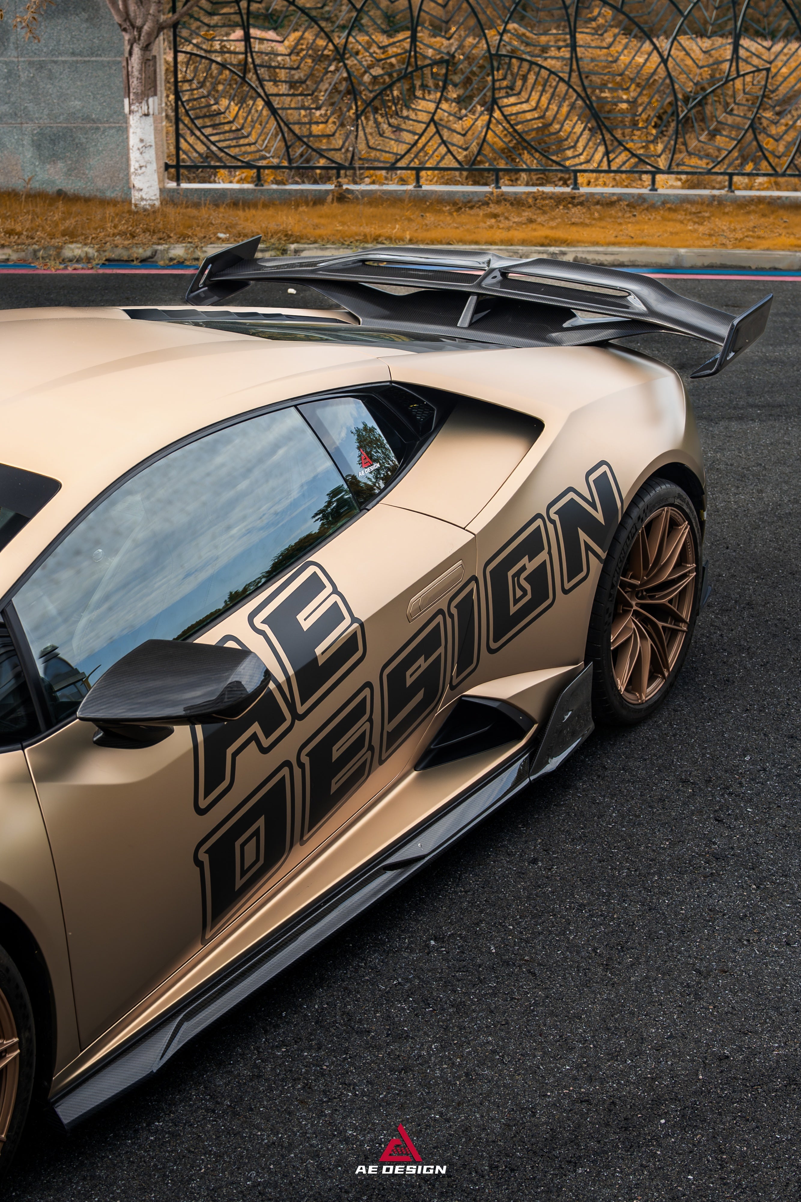 Lamborghini Huracan Tecnica Performante Evo LP610 LP580 2015 2016 2017 2018 2019 2020 2021 2022 2023 2024 with Aftermarket Parts - ART Rear Wing Dry Pre-preg Carbon Fiber from ArmorExtend