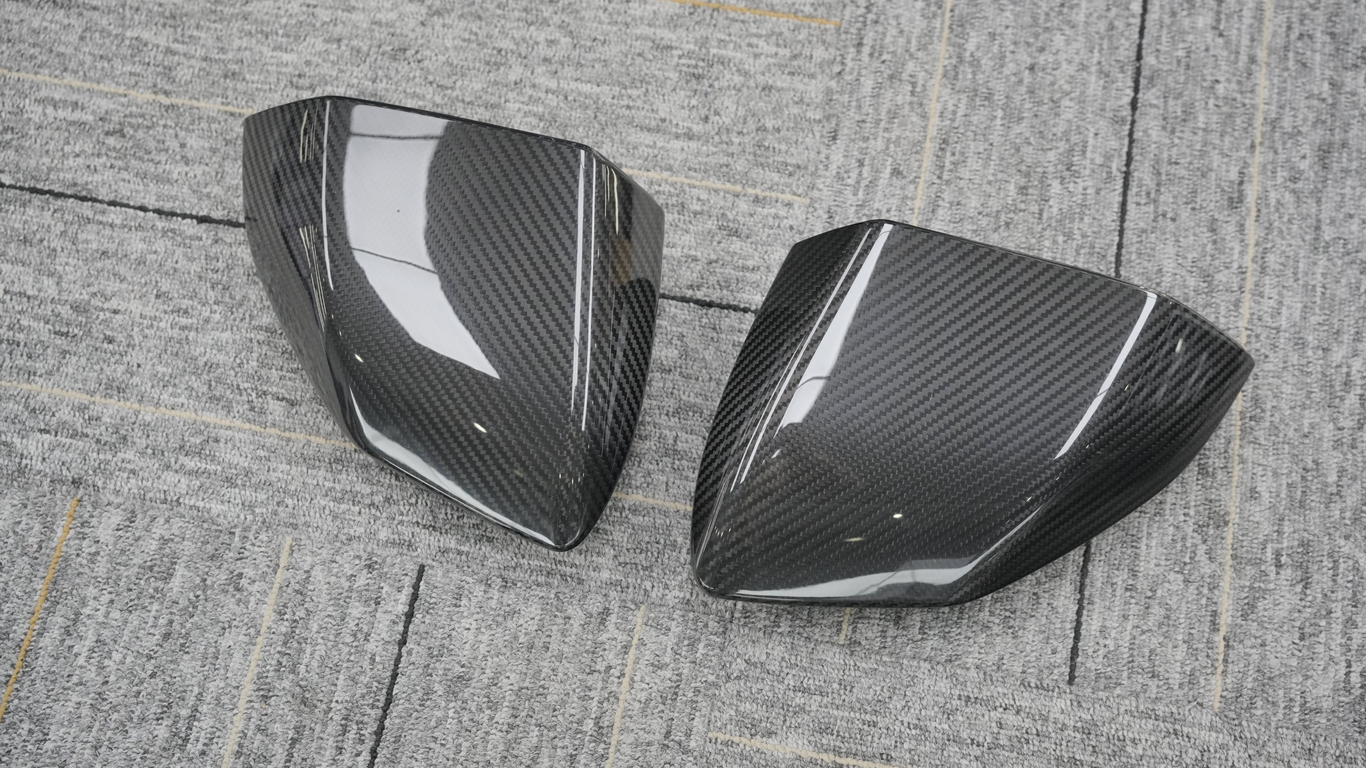 Lamborghini Revuelto 2024-ON with Aftermarket Parts - OEM Style Replacement Mirror Caps Dry Pre-preg Carbon Fiber from Aero Republic