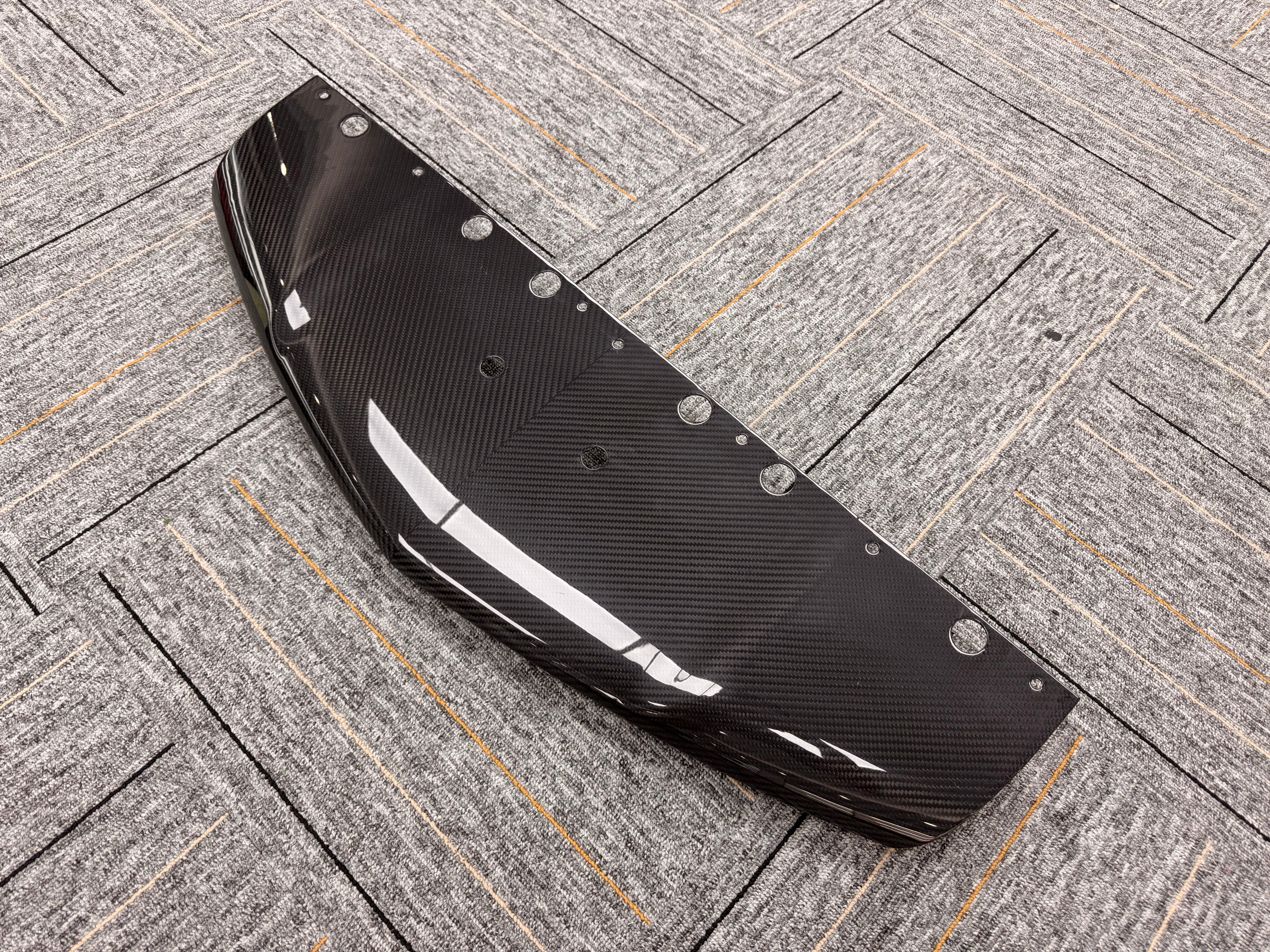 Lamborghini Revuelto 2024-ON with Aftermarket Parts - OEM Style Front Lip Trim Dry Pre-preg Carbon Fiber from Aero Republic