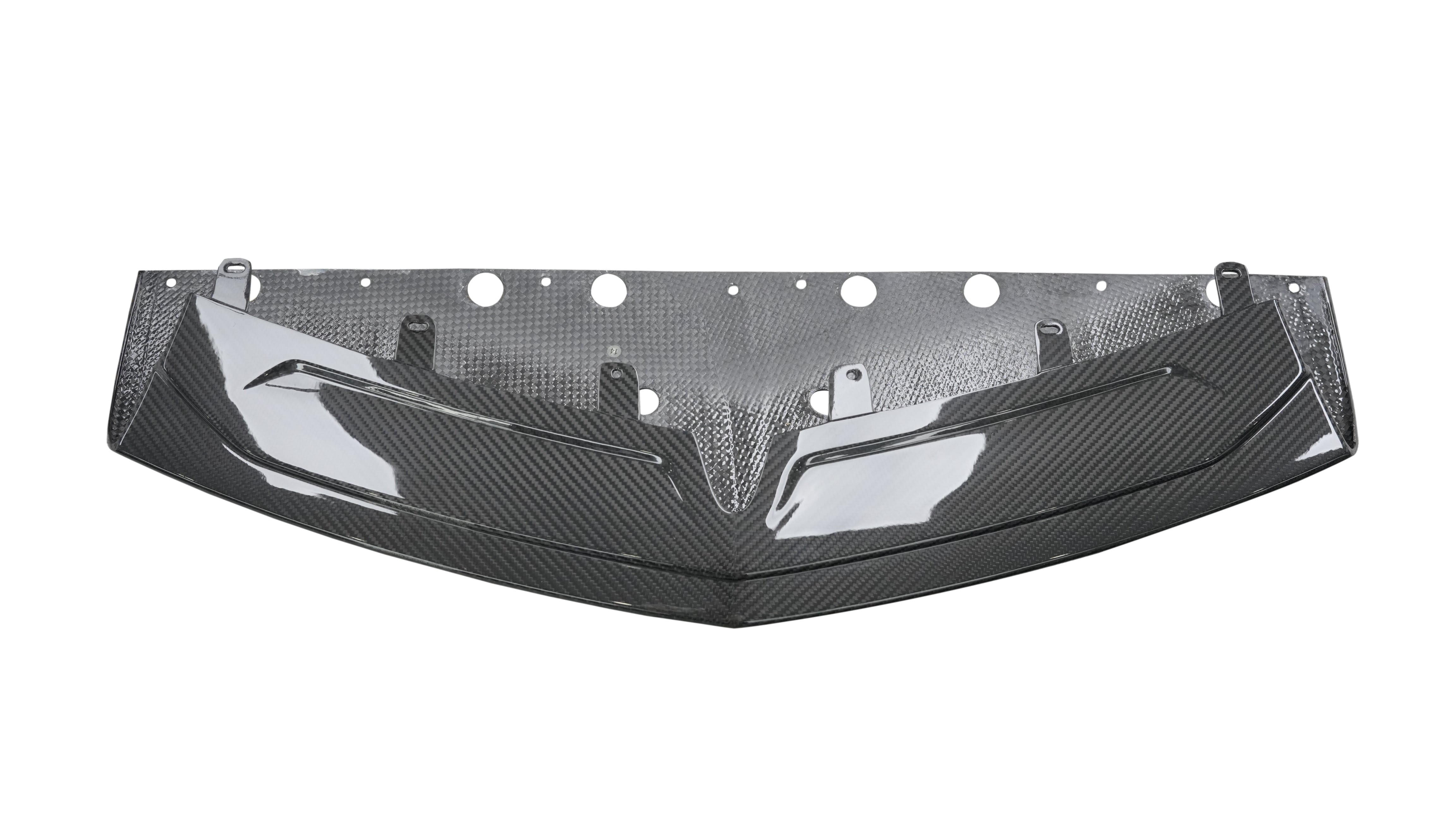 Lamborghini Revuelto 2024-ON with Aftermarket Parts - OEM Style Front Lip Trim Dry Pre-preg Carbon Fiber from Aero Republic