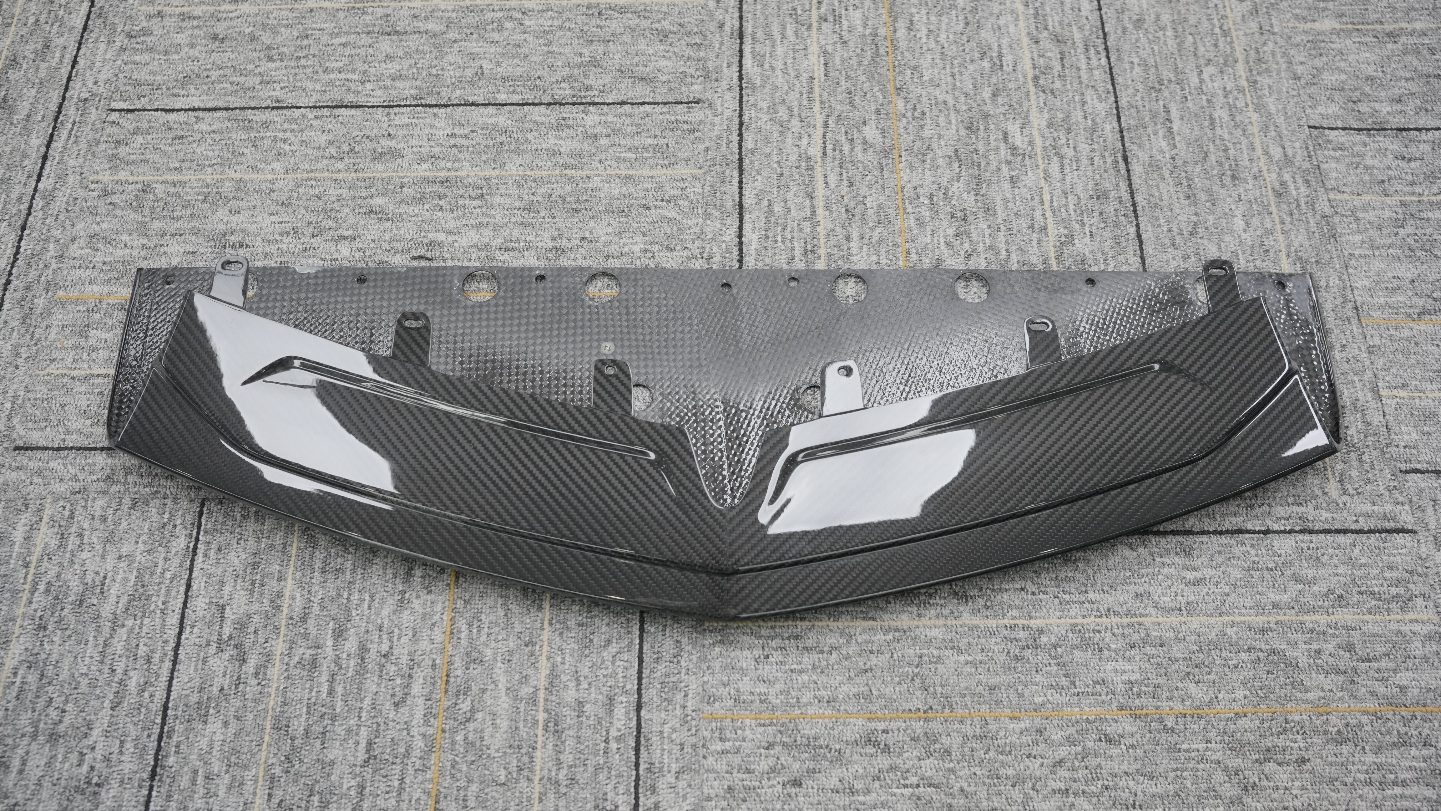 Lamborghini Revuelto 2024-ON with Aftermarket Parts - OEM Style Front Lip Trim Dry Pre-preg Carbon Fiber from Aero Republic