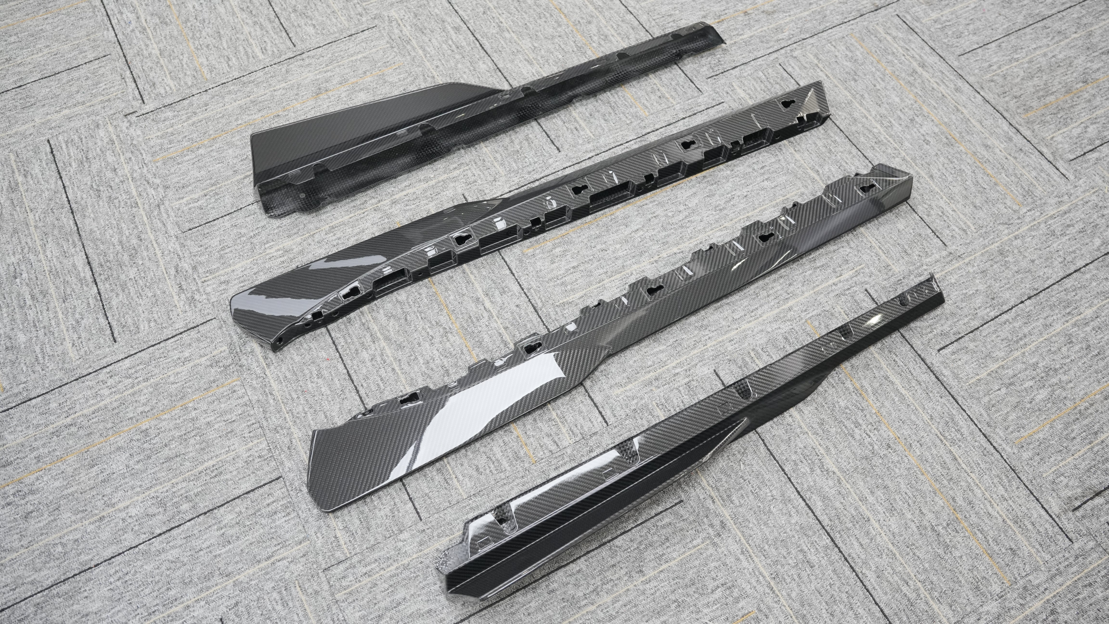 Lamborghini Revuelto 2024-ON with Aftermarket Parts - OEM Style Side Skirts Dry Pre-preg Carbon Fiber from Aero Republic