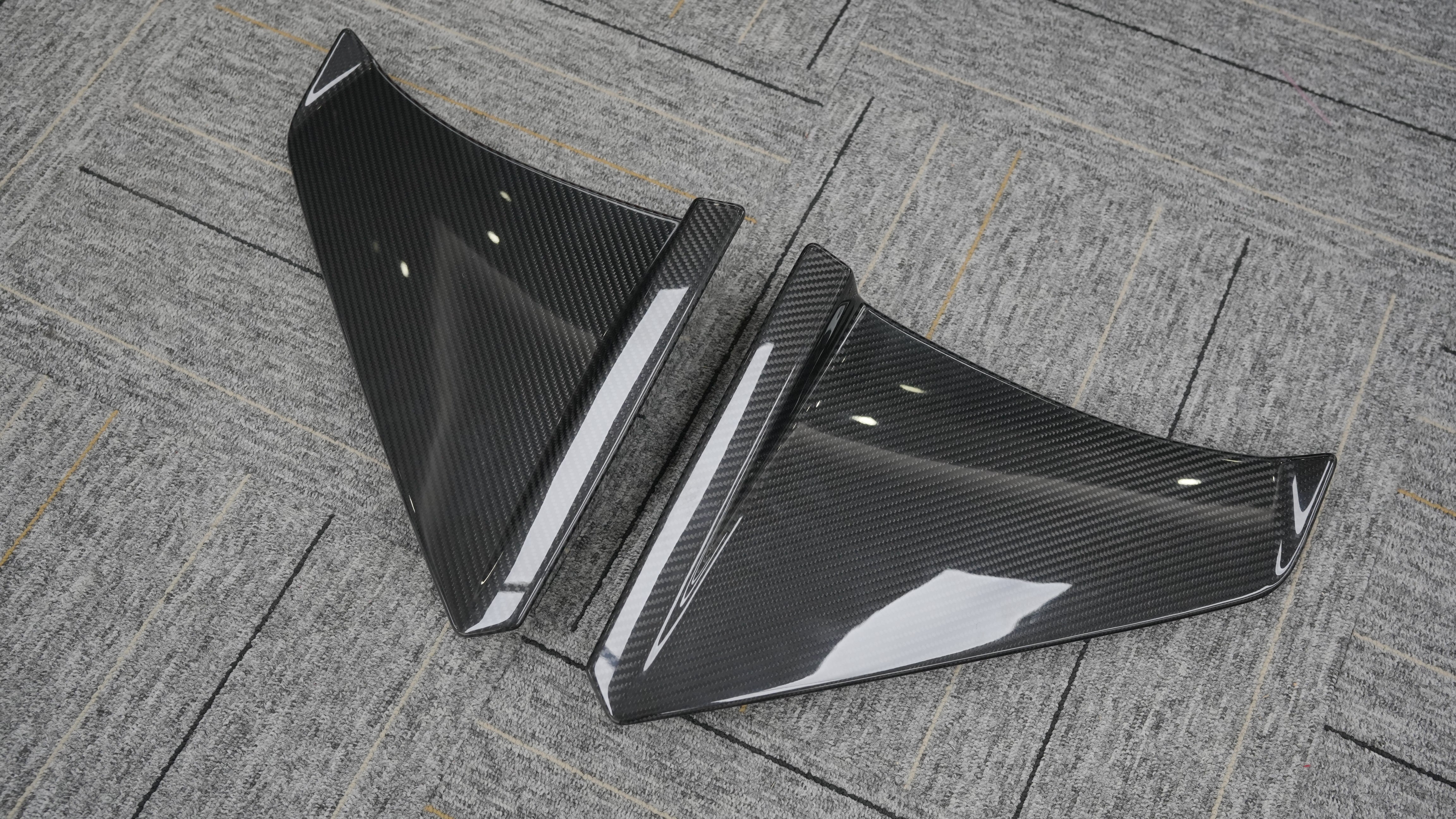 Lamborghini Revuelto 2024-ON with Aftermarket Parts - OEM Style Door Fins Dry Pre-preg Carbon Fiber from Aero Republic