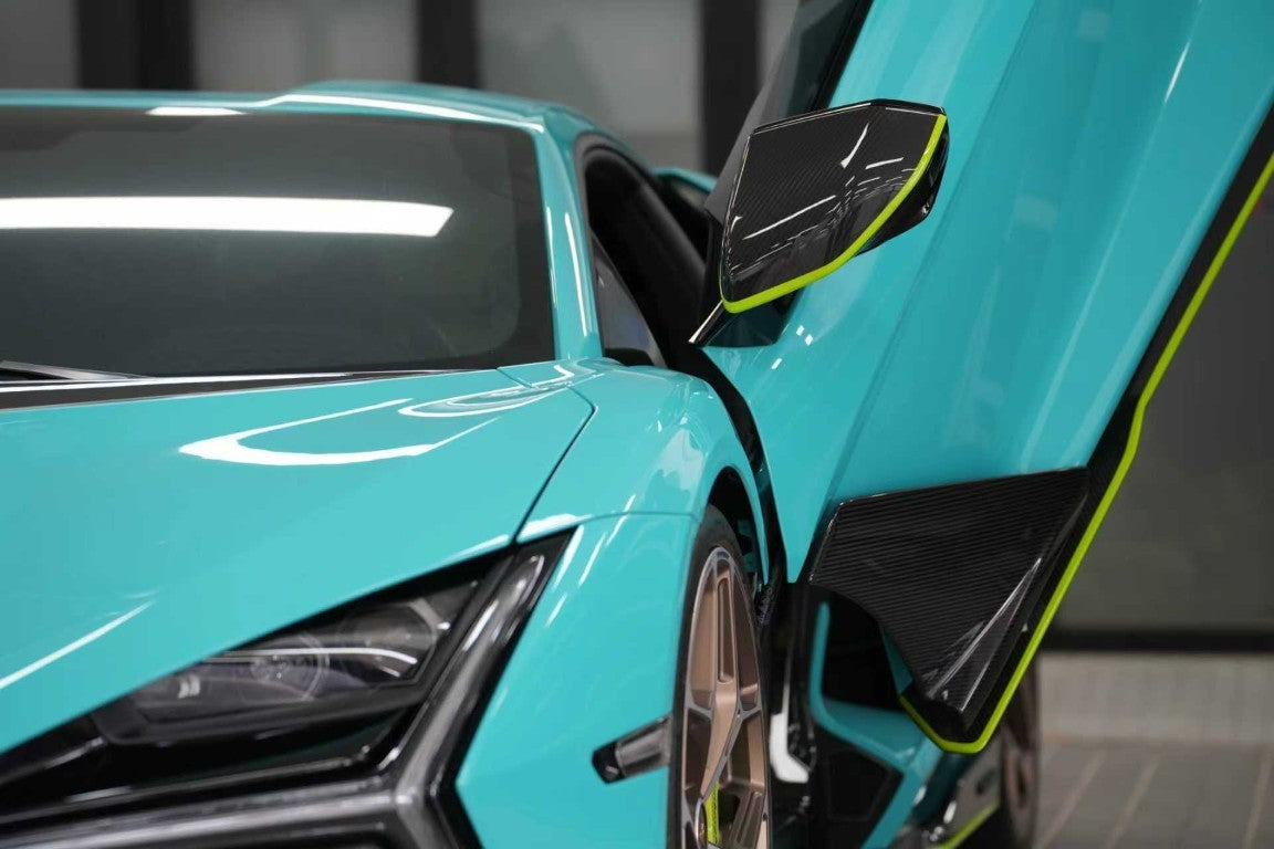 Lamborghini Revuelto 2024-ON with Aftermarket Parts - OEM Style Door Fins Dry Pre-preg Carbon Fiber from Aero Republic