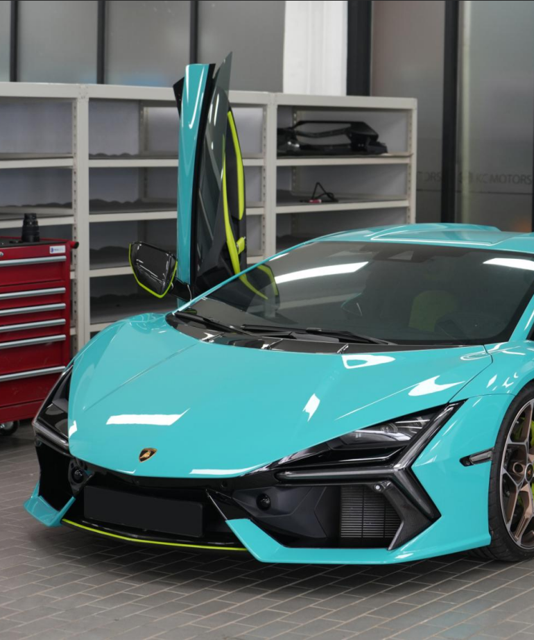 Lamborghini Revuelto 2024-ON with Aftermarket Parts - OEM Style Front Lip Trim Dry Pre-preg Carbon Fiber from Aero Republic